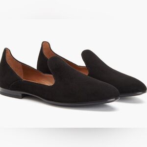 Aquatalia Emmaline Water Resistant Black Loafer in Size 10